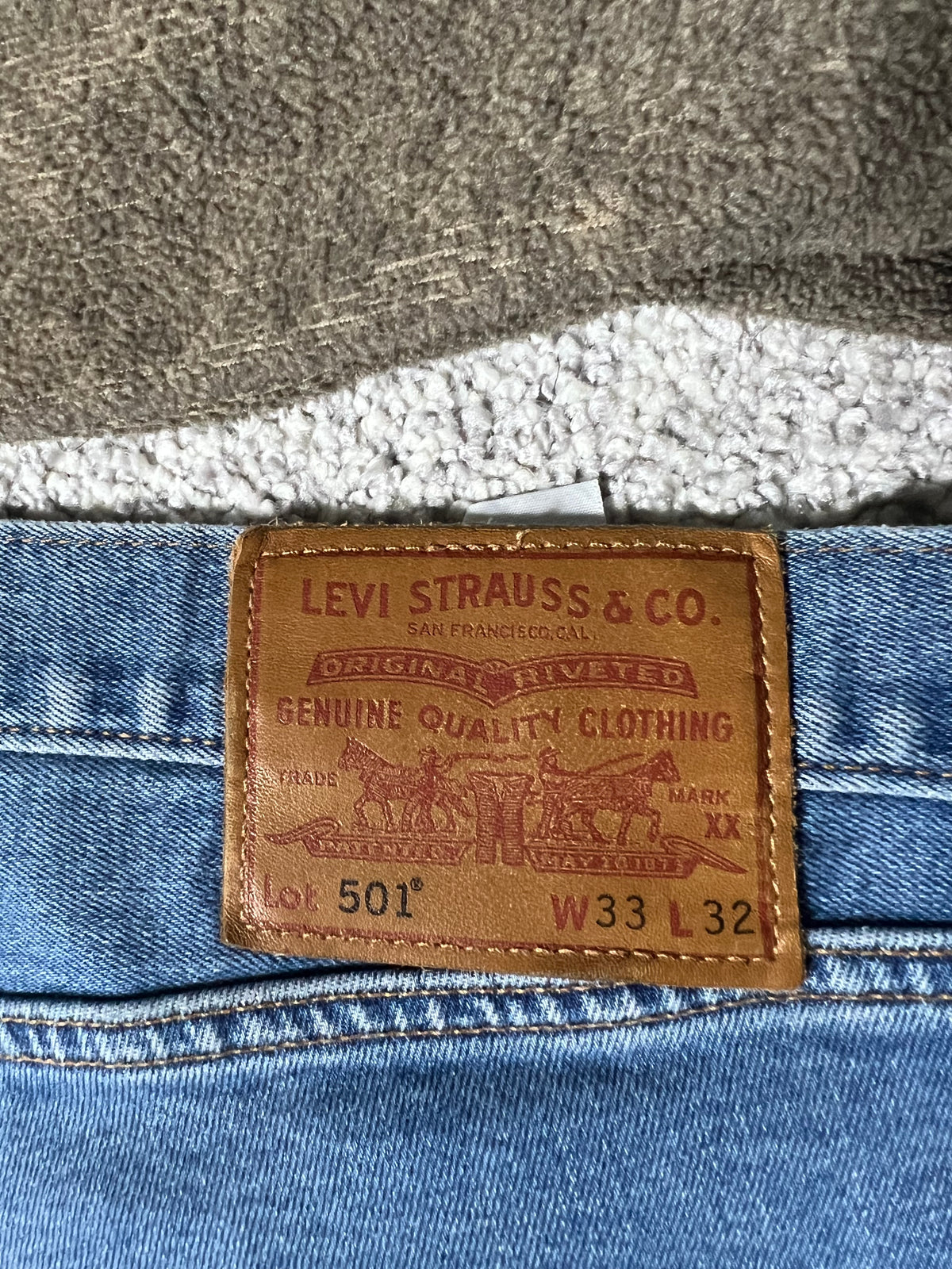 LEVI'S PREMIUM — 501 ORIGINAL STRAIGHT LEG JEANS