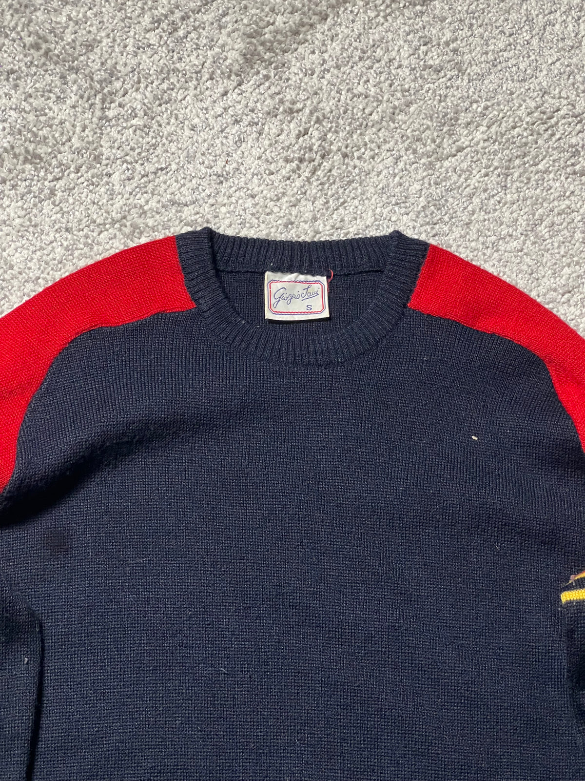 GIORGIO SAVI — COLOR BLOCK KNIT SWEATER