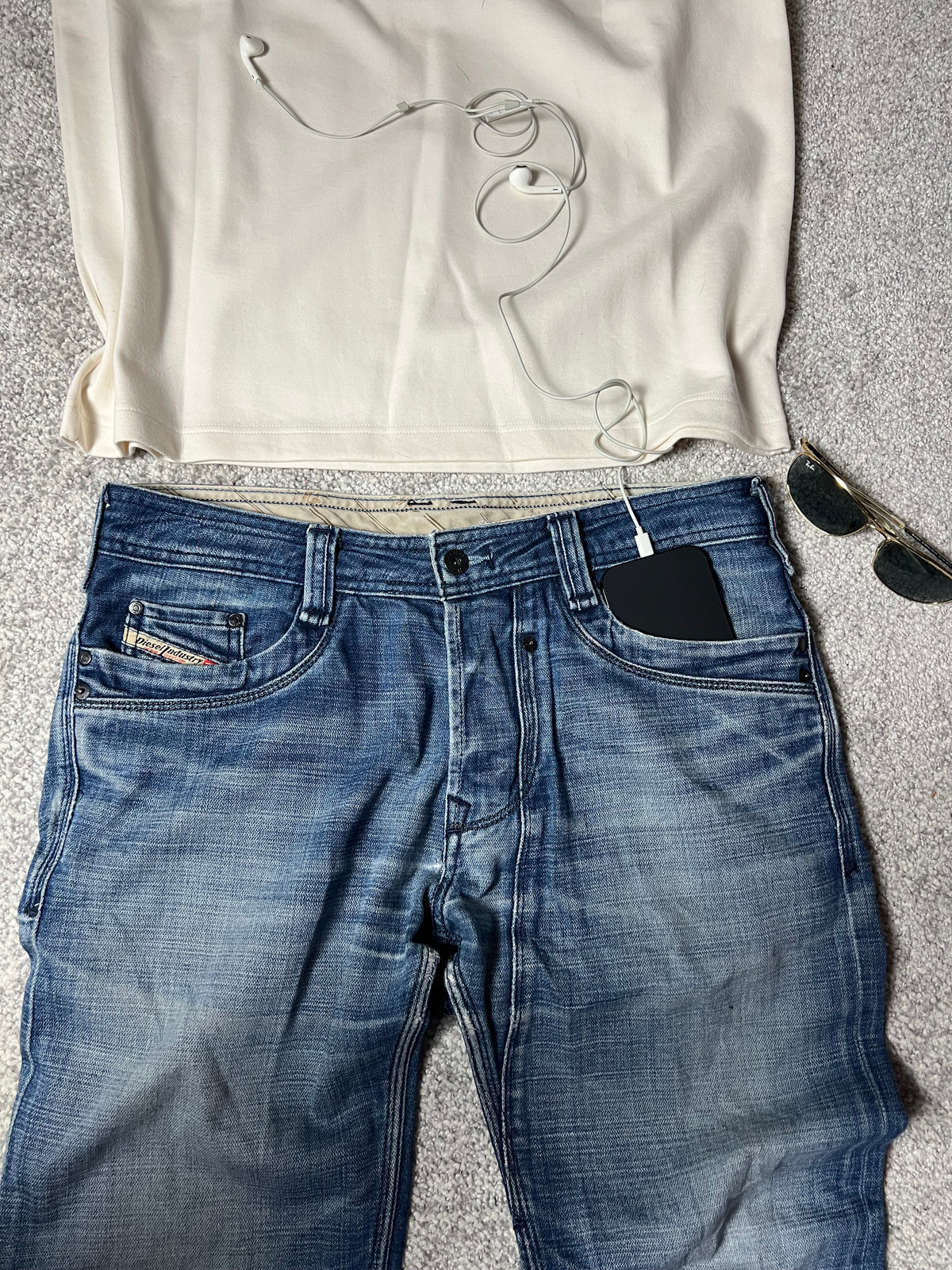 DIESEL INDUSTRY — TIMMEL WASHED BLUE JEANS