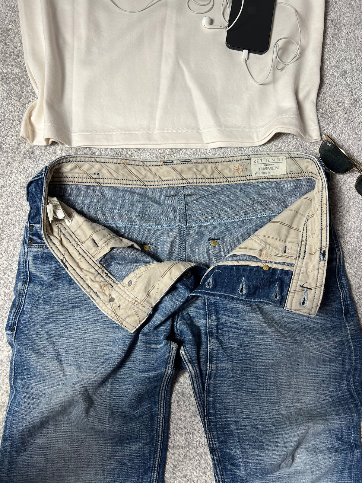DIESEL INDUSTRY — TIMMEL WASHED BLUE JEANS